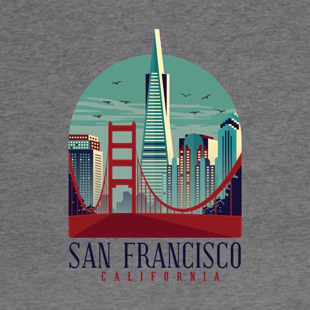 Skyline of San Francisco by EarlAdrian